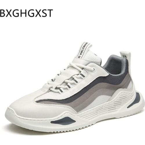 Running shoes men dad sneakers brand white men shoes leather Genuine Breathable sneakers sport shoes men sneakers homme tenis