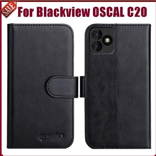 Hot! Blackview OSCAL C20 Case 6.09" Fashion 6 Colors Flip Soft Leather Wallet Cover For Blackview OSCAL C20 Case Phone Holder