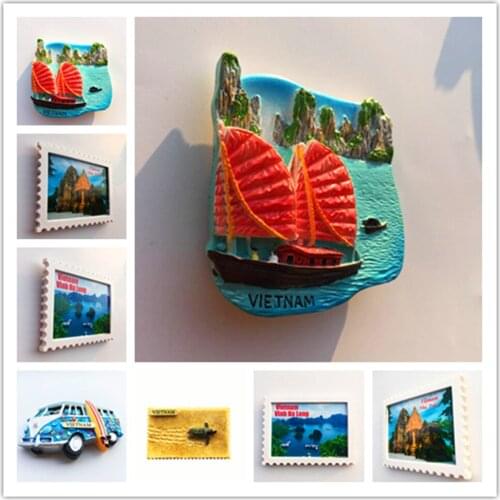 Vietna fridge magnet Czech Thailand Korea Frankfurt Ukraine Paris Vietnam California Souvenir Home Decor