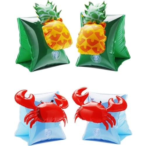 1 Pair Inflatable Rolls Unicorn Flamingo Swimming Pool Arm Circle Rings Tube Band sleeve Floats Safety For Kids Beginner