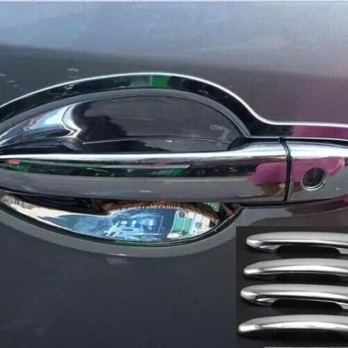 For Mazda CX-3 CX3 2017 2018 2019 2020 Chrome Outer Door Handle Cover Door Catch Trim Molding Overlay Accessories with 3 holes