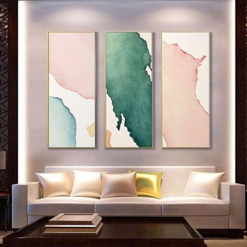 Watercolor Abstract Style Canvas Paintings Poster and Prints Gallery Wall Art Pictures for Living Room Aisle Home Decorative