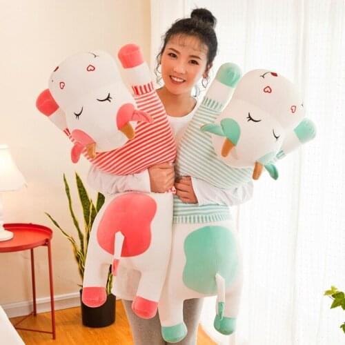 New Cute Giant Cows Plush Toy Soft Cattle Stuffed Animal Toys Cartoon Cow Pillow Cushion Kids Girls Children Birthday Present