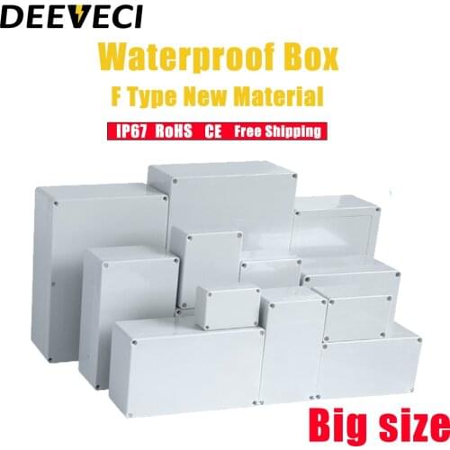 New Material F Series Big Size Outdoor Monitoring Power Electrical Enclosure Plastic Waterproof Sealed Junction Wire Box