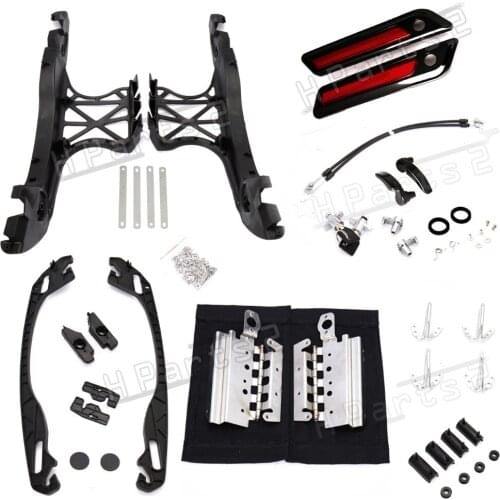 One Touch Saddlebag Latch Lid Hardware Cover For Harley Electra Street Glide 14