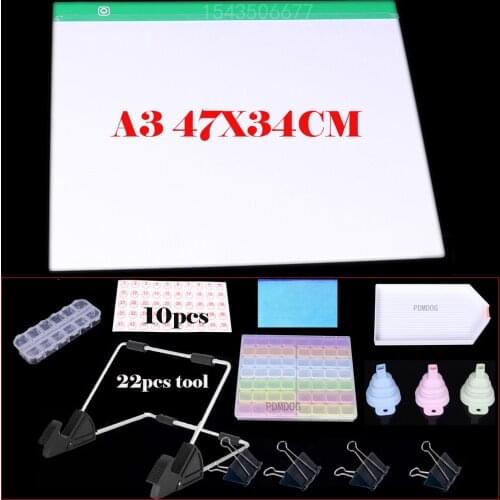 A3 Digital Graphic Tablets Drawing Tablet LED Light Box USB Graphics Writing embroidery accessories diamond painting tools