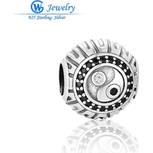 Vintage Religious Charms Clear Crystal Berloque 925 Jewelry Sterling Silver Charm Women 2016 Brand Gw Jewelry X436H20