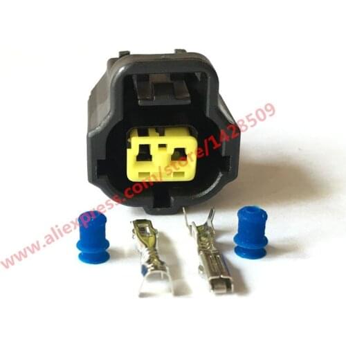 10 Sets 178392-6 2 Pin Female Auto Connector Use For Honda Corolla Water Temperature Sensor Toyota Engine