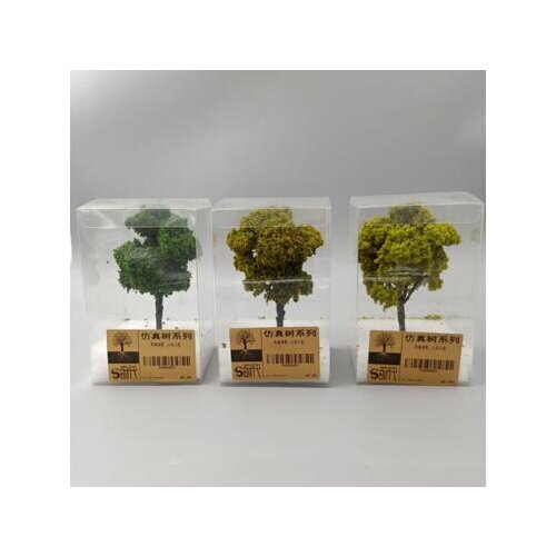3pcs Sand table landscape tree model military simulation scene vegetation train railway construction diy garden material