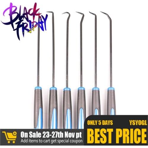 6pcs Car Pick and Hook Set O Ring Oil Seal Gasket Puller Remover Craft Hand Tool Car Repair Tools