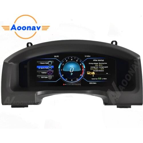 Android 9.0 Car LCD Meter instrument dashboard screen Car GPS Navigation For Toyota Land Crusier 2008-2015 Multimedia player