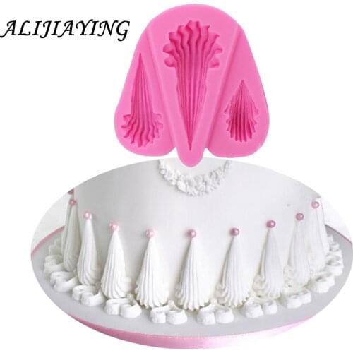 Baroque Scroll Relief Silicone Mold Cake Border Fondant Cake Decorating Tools DIY Cookie Candy Chocolate Gumpaste Molds D0887