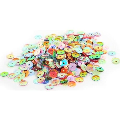 Hot Selling 1300-7000PCS White and Mix Color Round Cup Sequin For Clothing Accessory DIY Art Decoration Jewelry Making 3/4/5/6mm