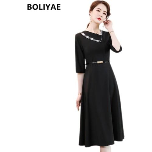 Черные летние платья BOLIYAE China At AliExpress