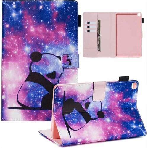 For Samsung Galaxy Tab A Case 8.0 Inch 2019 T290 T295 Fashion Coloured Drawing Leather Smart Tablet Shell Stand Cover Coque+pen