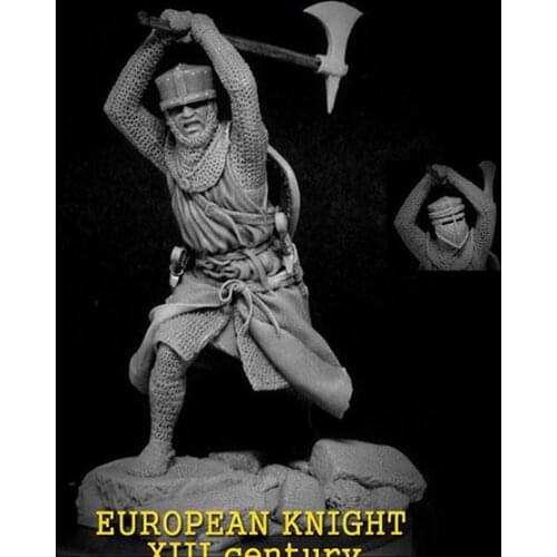 Resin Figure 1/24 ancient warrior stand with axe Model Unassambled Unpainted Figure Building Kit