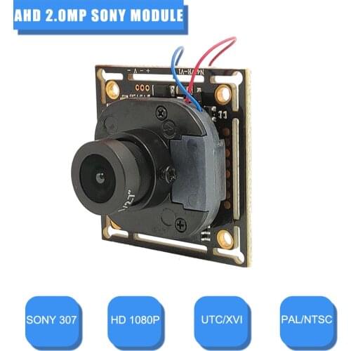 HD 4in1 AHD Module NVP2441+ IMX307 2MP CCTV Camera Security PCB board 1080P PCB Board +OSD Cable+IRC (UTC) +M12 LENS