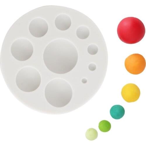 Fondant Cake Cupcake Cookie Decorating Tools 3D Sugarcraft Circle Silicone mold Chocolate Mold Embossing Cutter DIY Baking Tools