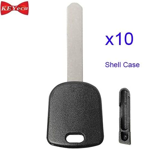 KEYECU 10pcs for Honda Remote Key Shell Case Fob Housing Without Chip