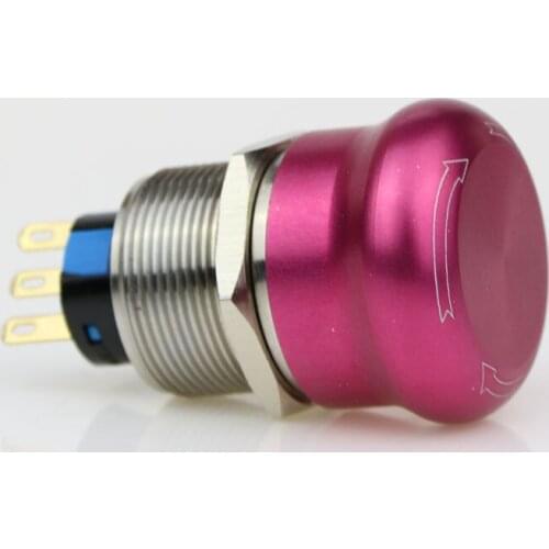 22 mm abrupt stop button switch 1 no1nc waterproof button to stop rotating high quality stainless steel