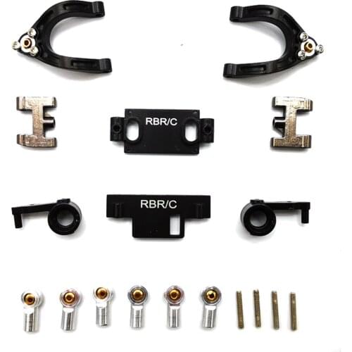 Metal Upper Lower Swing Arm Steering Cup Set for WPL D12 RC Car Upgrade Kits