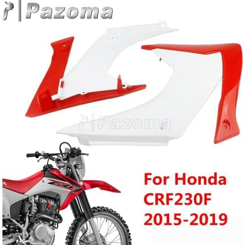 Red White Motorcycle Motocross Supermoto Plastic Fairings Radiator Shrouds Front Side Spoiler Cover For Honda CRF230F 2015-2019