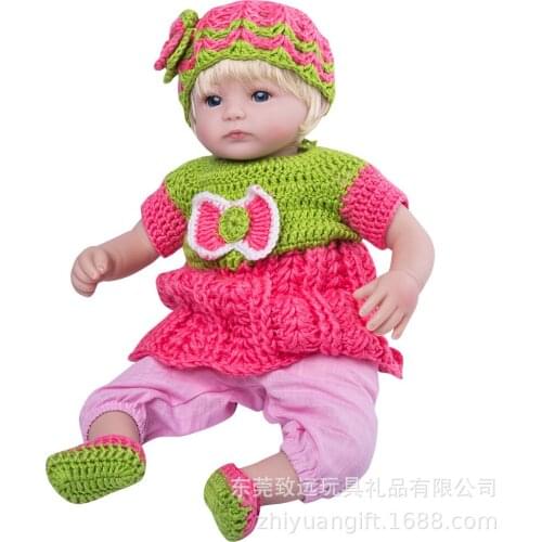 55cm/21inch Simulation Rebirth Doll Baby Girl Soft Rubber Accompany Sleeping Children Photography Play House Toy Gift Doll