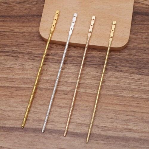 5pcs/lot 139mm Copper Hairpin Hair Stick Handmade DIY Hairwear Hair Accessories For Women