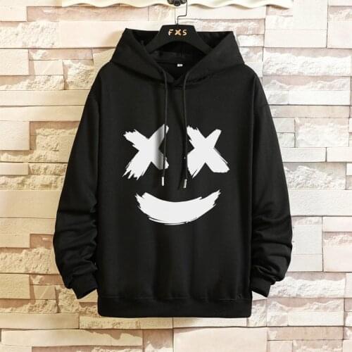 MrGB Big Smile Face Graphic Men Hoodie Oversize Hip Hop Streetwear Fashion Harajuku Male Hooded Sweatshirt Casual Autumn 5XL