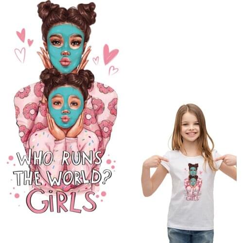 Great Girl Mom Diy Accessories Patch Print On T-Shirt Clothes Decoration Diy Accessory New Design Washable Iron-On Transfer