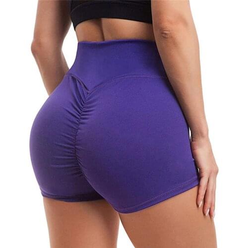 Sexy Female Shorts 2021 New high-quality High Waist Sports Shorts Workout Fitness Breathable Comfortable Solid Color Shorts