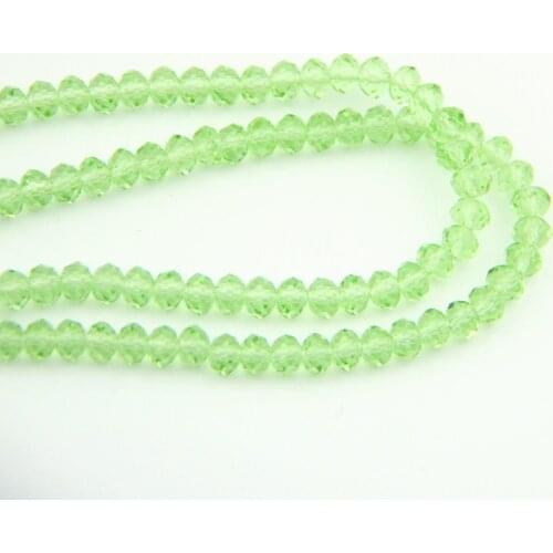 Party Supply Apple Green 2*3-8*10mm Glass Lighting Part K9 Crystal Rondelle Ball Bead For Wedding Birthday Decoration DIY
