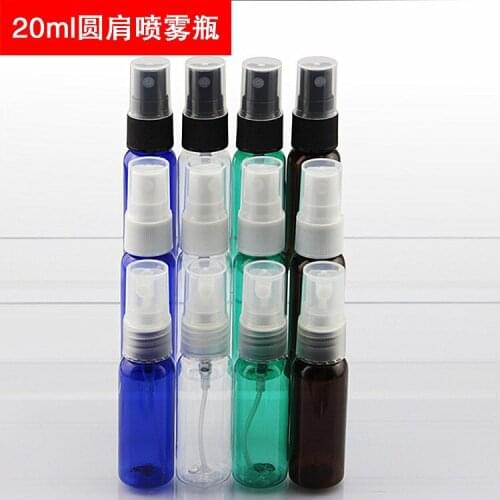 20ml Spray Sampler Sample Bottle PET Plastic Cosmetic Bottle Travel Use Packing Vials