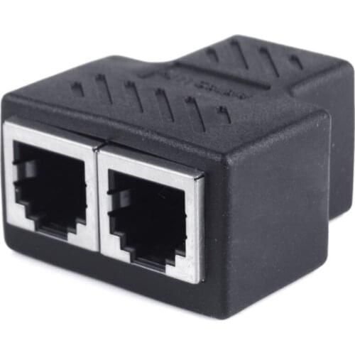 RJ11 6P6C 6P4C 6P2C Female To Female 1 to 2 Splitter PCB Connection Telephone Cable Coupter A #266170