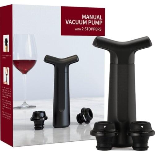Rubber Wine Bottle Stopper With Air Pump Vacuum Sealed Wine Bottle Stopper Champagne Saver Pressure Sealer Preserver Tools