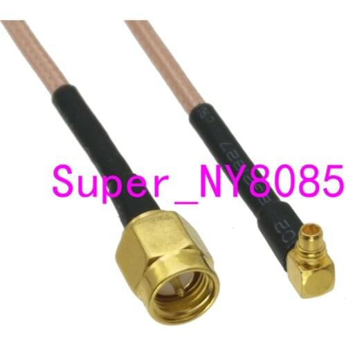 RG316 Cable SMA Male Plug to MMCX Male Plug Right angle 6inch~10FT
