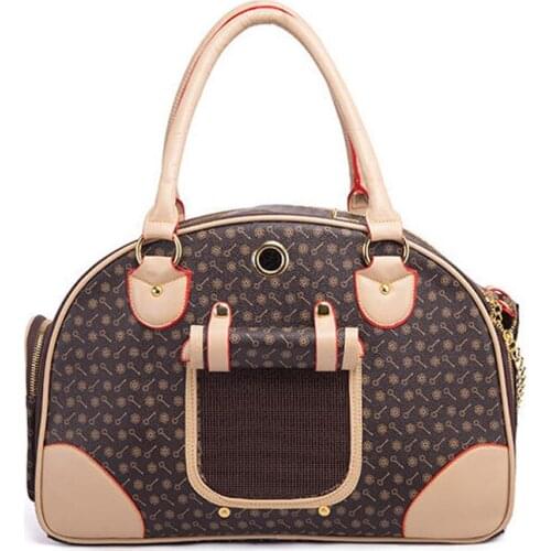 Fashion Chihuahua Carrier Bags Black Travel Transporter For Dog Transport Handbag Little Small Animal Pet Tote Travel Carrier