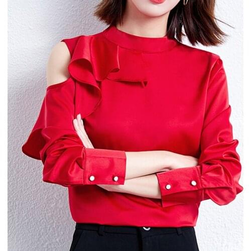 Женские красные рубашки SunnyYeah China At AliExpress