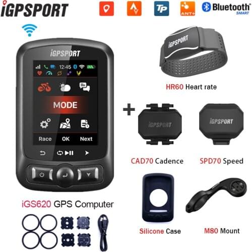Bicycle Essentials Accessories IGPSPORT 620 Bicycle Computer ANT+ Bluetooth4.0 USB Wireless GPS Cycling Waterproof Speedometer