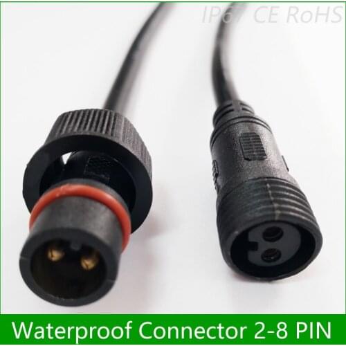 Waterproof Connector Current with Wire Cable IP67 Male Female