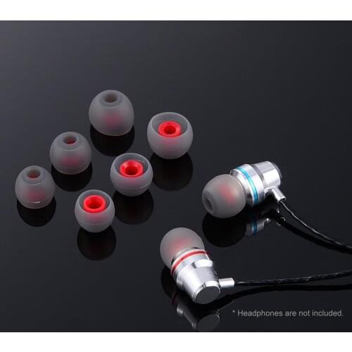 5 Pairs Soft Silicone Soundproof In-ear Ear Caps Replacement Skin-friendly Earphone Accessories