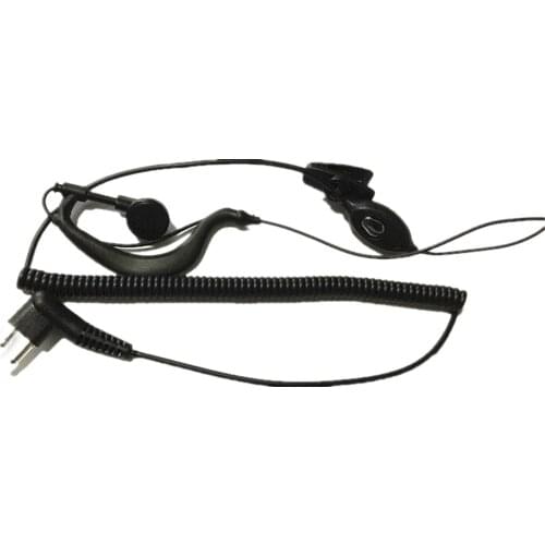10pc 2pin G-Shape Earpiece Headset Mic PTT For Motorola Two Way Radio GP88 GP300 CP040 CP110 CP125 CP200 AXV5100 AXU4100