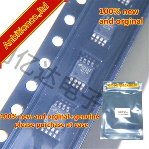 10pcs 100% new original FAN4274IMU8X silk-screen AD4AE MSOP-8 Single, Ultra-Low Cost, Rail-to-Rail I/O, CMOS Amplifier in stock