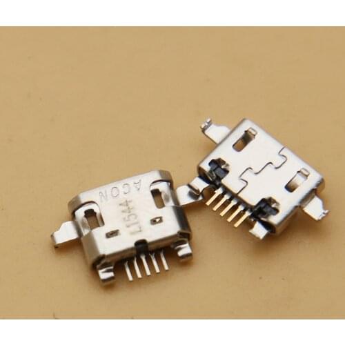 100pcs Micro USB Jack Connector Charging Port Socket power plug dock 5pin Replacement Parts