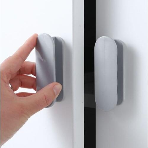2 Pieces Door Window Cabinet Punch-Free Drawer Organizer Handle Holder Multifunctional Labor-Saving Auxiliary Device Storage Box
