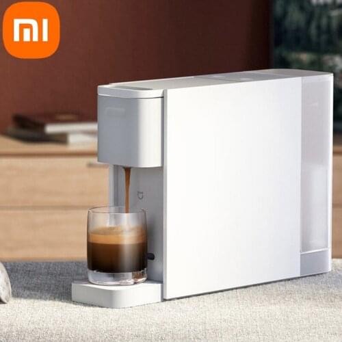 Original Xiaomi Mijia Coffee Machine Capsule Espresso Machine 20Bar One Click Extraction Electric Coffee Maker Kettle Kitchen