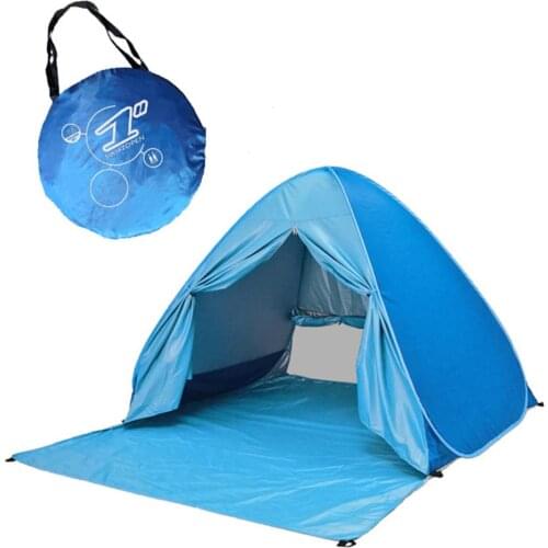 Automatic Tent UV Protection Outdoor Camping Tent Instant Pop Up Beach Tent Lightweight Sun Shelter Tents Cabana Awning