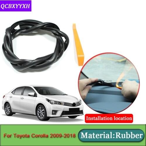 Car-styling For Toyota Corolla 2009-2018 Anti-Noise Soundproof Dustproof Car Dashboard Windshield Sealing Strips Car Accessories