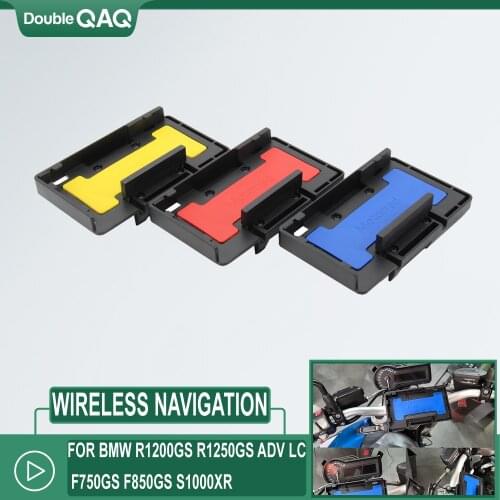 Wireless charger Fast charge Mobile Phone Navigation Bracket For BMW R1200GS R1250GS ADV S1000XR F850GS F750GS F650GS F700GS