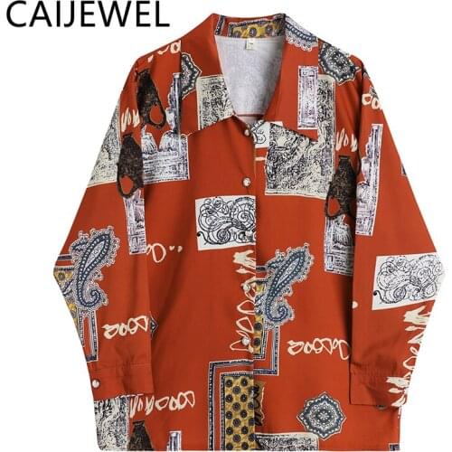 CAIJEWEL Red Blouses